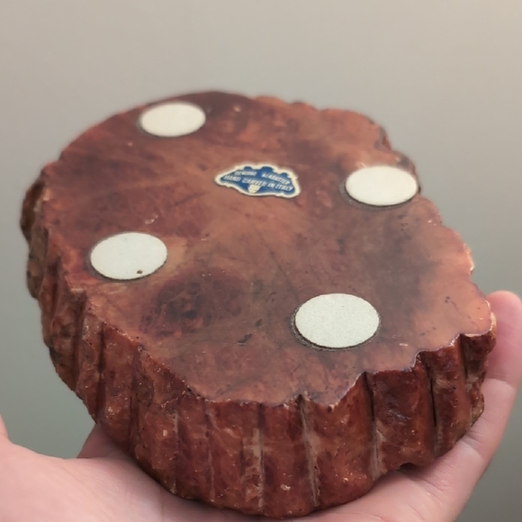 Vintage MCM Alabaster Ash Tray "Made In Italy" - Picture 3 of 7